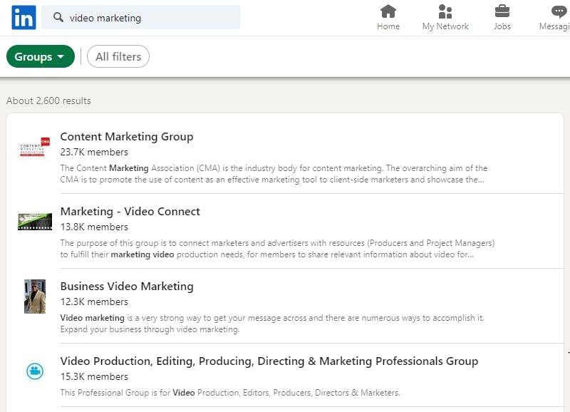 Find relevant LinkedIn groups to promote your online course