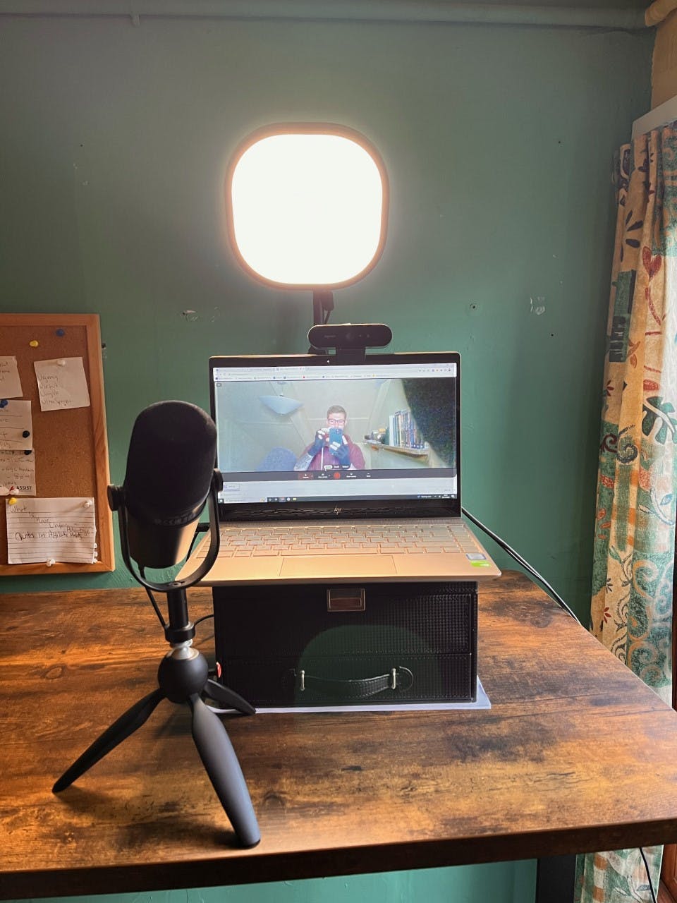 Setup for recording online course videos