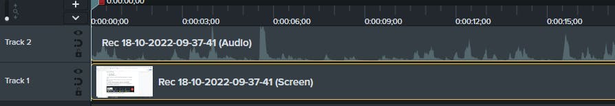 Editing a voice track in Camtasia